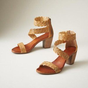 Sundance Shoes Women EU‎ 36 Brown Bonaire Woven Italian Leather Boho Sandals